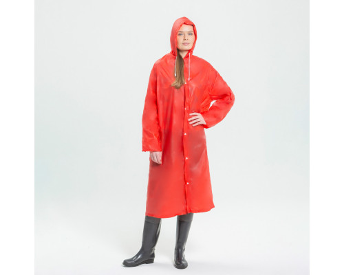 Дождевик с кнопками INBLOOM, 63х118 см, ПВХ 100 мкм, 4 цвета 457-204