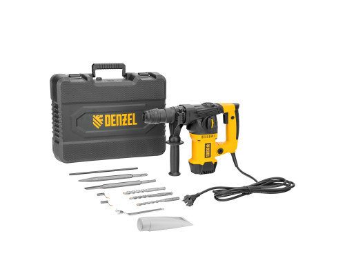 Перфоратор электрический Denzel RHVB-1250-32, SDS-plus, 1250 Вт, 5,5 Дж 26614