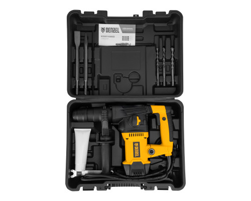 Перфоратор электрический Denzel RHVB-1250-32, SDS-plus, 1250 Вт, 5,5 Дж 26614