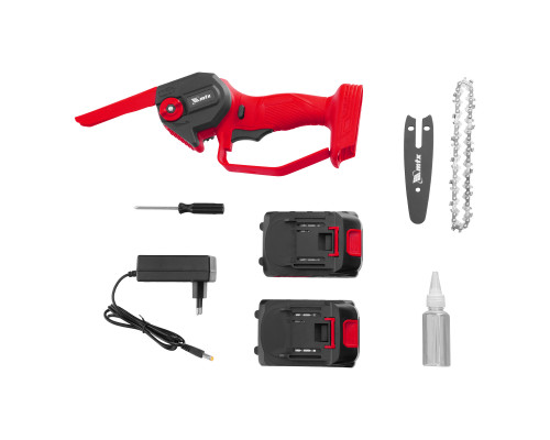 Цепная мини-пила аккумуляторная MTX MCS-100, шина 100 мм, Li-Ion, 20 В 58640