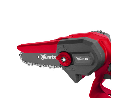 Цепная мини-пила аккумуляторная MTX MCS-100, шина 100 мм, Li-Ion, 20 В 58640