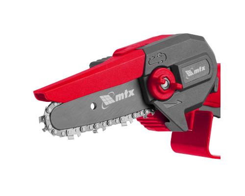 Цепная мини-пила аккумуляторная MTX MCS-100, шина 100 мм, Li-Ion, 20 В 58640