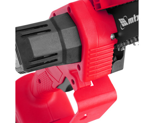 Цепная мини-пила аккумуляторная MTX MCS-100, шина 100 мм, Li-Ion, 20 В 58640