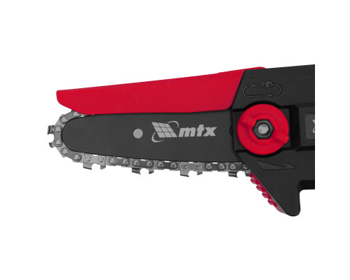 Цепная мини-пила аккумуляторная MTX MCS-100, шина 100 мм, Li-Ion, 20 В 58640
