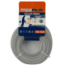 Леска для триммера MAXPILER 3.0 мм х 15 м, трос MLC-13015
