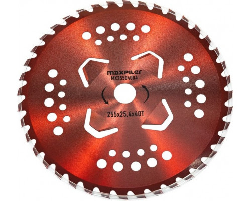 Диск твердосплавный 40 зубов, для триммера MAXPILER MX25504004