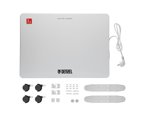 Конвектор электрический Denzel XCE-1500, 230 В, 1500 Вт, Х-элемент, термостат, колеса 98139