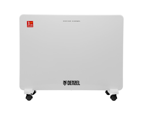 Конвектор электрический Denzel XCE-1500, 230 В, 1500 Вт, Х-элемент, термостат, колеса 98139