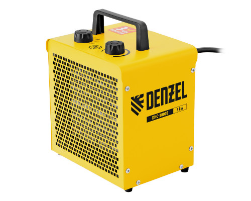 Тепловая пушка керамическая Denzel DHC-3000S, квадратная, 230 В, 1,5/3 кВт 98406