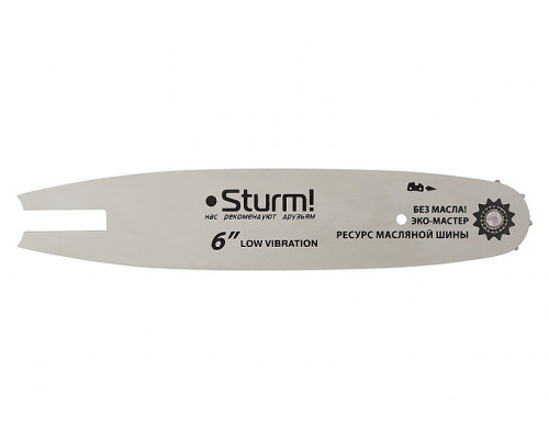 Пильная шина 15 см, 1/4", 1.1 мм, 37 звеньев Sturm SB061114
