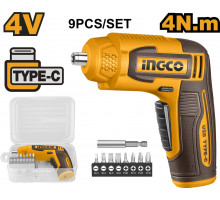 Аккумуляторная отвертка INGCO 4 В 4 Нм 1/4" CSDLI0458