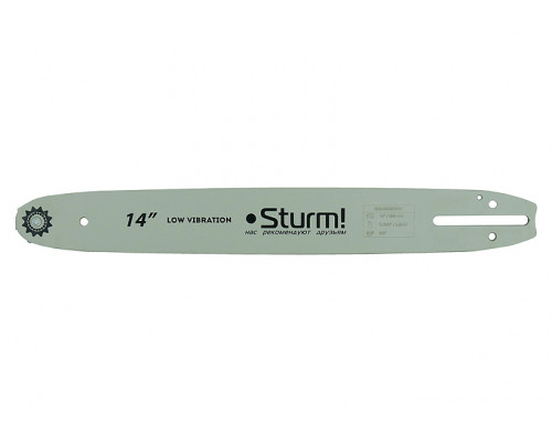 Пильная шина (14"; 1.3 мм; 3/8"; 52 зв.; хвостовик РО) Sturm SB1450380PO