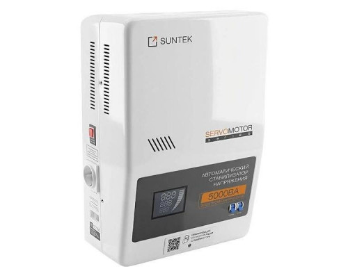 Электромеханический стабилизатор напряжения SUNTEK SERVOMOTOR 5000 ВА, с функцией “Грозозащита” SM-5000