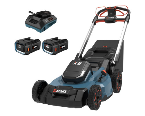 Газонокосилка аккумуляторная самоходная SENIX X6 60V, 2 акб, зу  LPSX6-H-EU COMBO