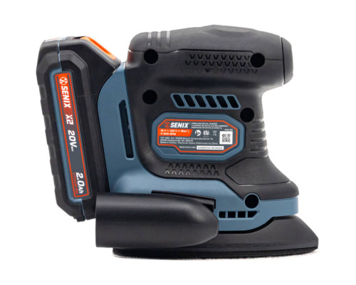 Дельташлифмашина аккумуляторная SENIX PSX2-M3-EU,X2 20V,1акб и зу