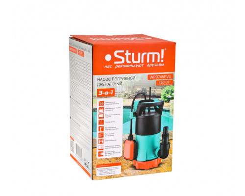Насос погружной дренажный Sturm! WP9745PVU