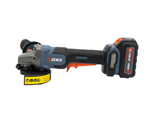 Аккумуляторная бесщёточная угловая шлифмашина SENIX 1акб, зу PAX2-M2-EU
