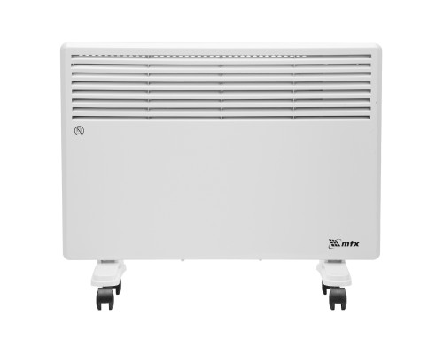 Конвектор электрический MTX CH-1500, 1500 Вт, X-образный нагреватель, термостат, колеса 98106