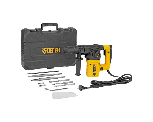 Перфоратор электрический Denzel RHVB-1100-26, SDS-plus, 1100 Вт, 4 Дж 26613