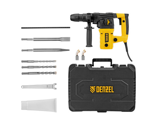 Перфоратор электрический Denzel RHVB-1100-26, SDS-plus, 1100 Вт, 4 Дж 26613