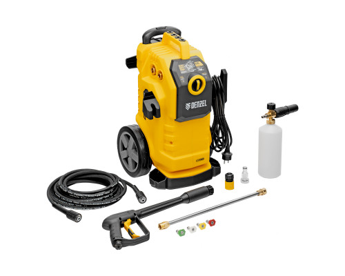 Моечная машина высокого давления Denzel K 70 Power, 2500 Вт, 180 бар, 600 л/ч, асинхронный двигатель, 58272