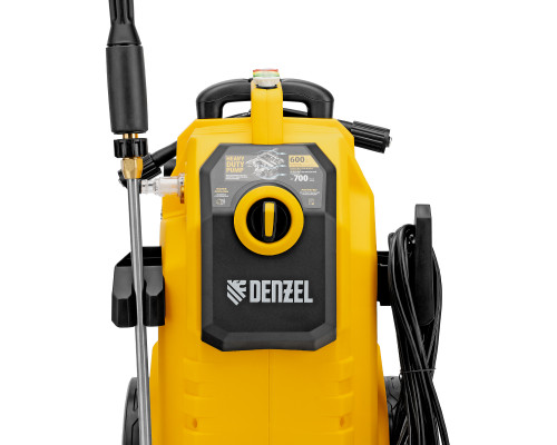 Моечная машина высокого давления Denzel K 70 Power, 2500 Вт, 180 бар, 600 л/ч, асинхронный двигатель, 58272