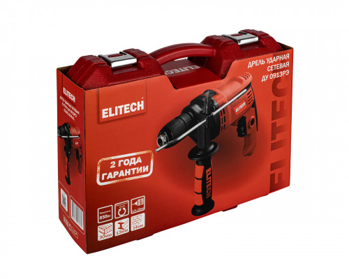 Дрель ударная ELITECH ДУ 0913РЭ (E2201.034.01)
