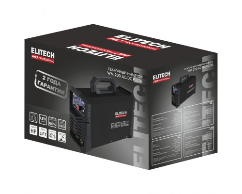 Сварочный аппарат ELITECH WM 200 AC-DC PULSE