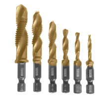 Набор сверл-метчиков Denzel М4-М12, Р6М5 