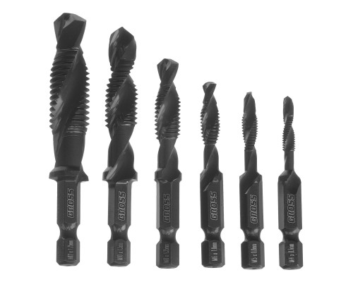 Набор сверл-метчиков GROSS М4-М12, Co5 76782