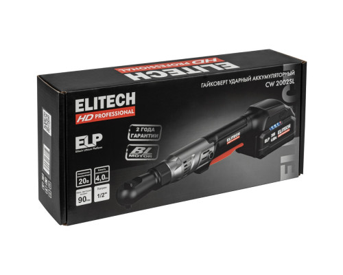 Гайковёрт угловой аккумуляторный ELITECH CW 2002SL (E2201.057.01)