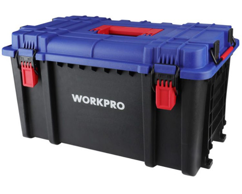 Ящик для инструмента WorkPro штабелируемый с пластиковой крышкой, высокий WP283031