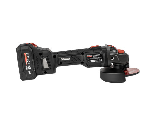 Аккумуляторная угловая шлифмашина ELITECH CAG 2012BL (E2213.074.01)