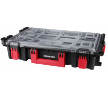 Ящик для инструмента WorkPro штабелируемый с прозрачной крышкой WP283029
