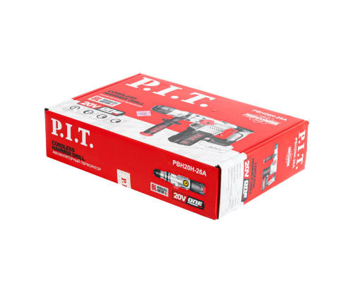 Перфоратор SDS-Plus аккумуляторный бесщеточный P.I.T. PBH20H-26A SOLO