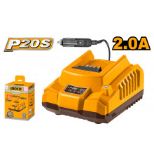 Быстрое интеллектуальное зарядное устройство со штекером для прикуривателя INGCO INDUSTRIAL FCLI2012