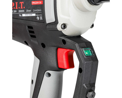 Пистолет заклёпочный аккумуляторный бесщёточный P.I.T. PRG20H-5A SOLO