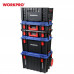 Ящик для инструмента WorkPro штабелируемый с прозрачной крышкой WP283029