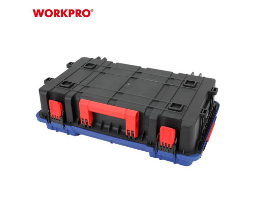 Ящик для инструмента WorkPro штабелируемый с пластиковой крышкой WP283030