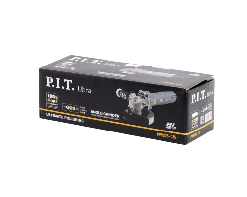 Шлифмашина угловая бесщеточная сетевая P.I.T. ULTRA PWS125-C15 100303201010