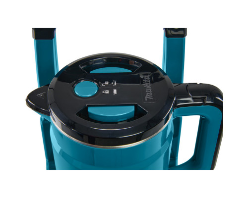 Аккумуляторный чайник Makita LXT 2x18В, объем 800 мл, клапан в крышке, метал. фильтр, док-станция DKT360Z