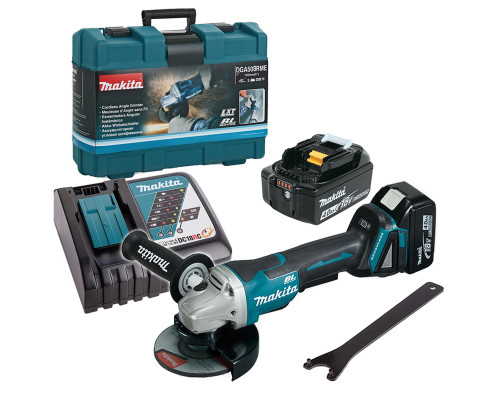 Аккумуляторная угловая шлифмашина Makita LXT DGA508RME