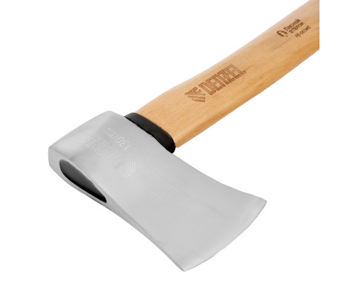 Топор кованый Denzel, 1130 г, американский тип, буковая рукоятка, 430мм, EFP 21884