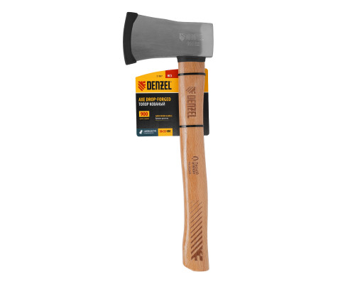 Топор кованый Denzel 900 г, американский тип, буковая рукоятка, 430 мм, EFP 21887
