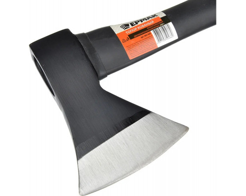 Кованый топор с фибергласовой двухкомпонентной ручкой ЕРМАК 600 г 662-428