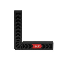 Угольник столярный пластиковый DLT, ЧЕРНЫЙ, 160x160 мм 86710