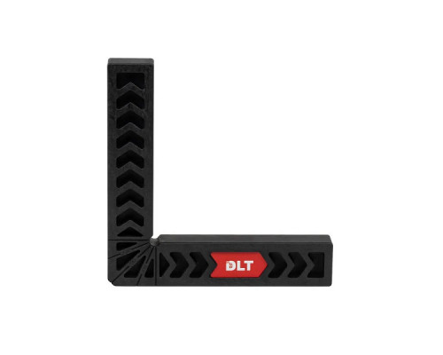 Угольник столярный пластиковый DLT, ЧЕРНЫЙ, 160x160 мм 86710