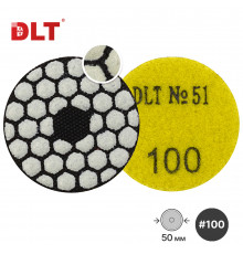 Алмазный гибкий шлифовальный круг (АГШК) DLT №51, #100, Ø50 мм, для гравера 2131