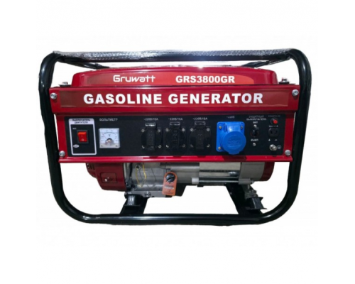 Генератор гибридный Gruwatt 3.8 кВт, ручной запуск GRS3800GR