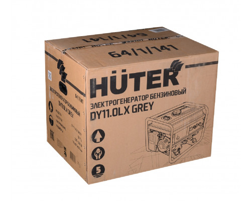 Генератор бензиновый HUTER DY11,0 LX Grey электростартер 64/1/141